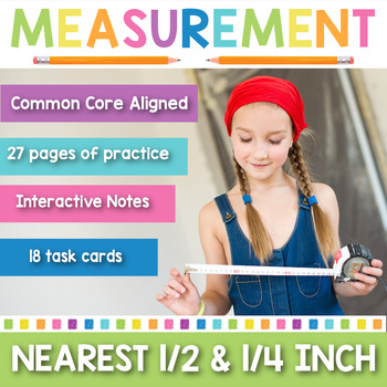 measurement to the nearest 1 2 and 1 4 inch measurement activity task cards