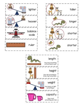 Preview of Measurement vocabulary cards