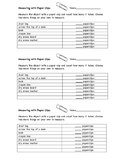 non standard measurement worksheet teachers pay teachers