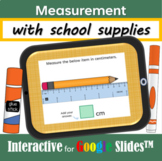 Measurement with School Supplies, in centimeters