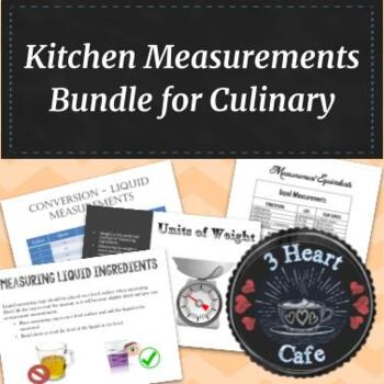 Preview of Kitchen Measurements Bundle for Culinary