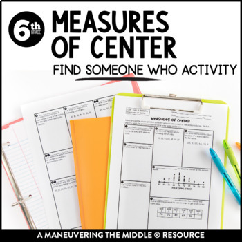 Measures Of Center By Maneuvering The Middle Teachers Pay Teachers