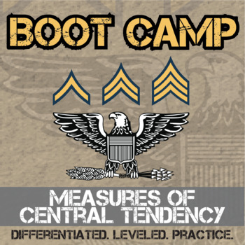 Preview of Measures of Center Boot Camp - Printable & Digital Practice Activity Sets