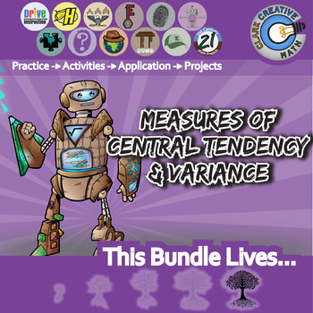 Preview of Measures of Center & Variance Unit Bundle - Distance Learning Compatible
