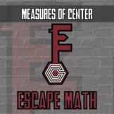 Measures of Center Escape Room Activity - Printable & Digi
