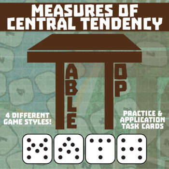Preview of Measures of Center Game - Small Group TableTop Practice Activity