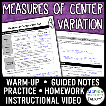 lesson 5 homework practice measures of variation answer key