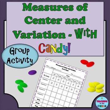 Preview of Measures of Center and Variation with Candy Group Activity