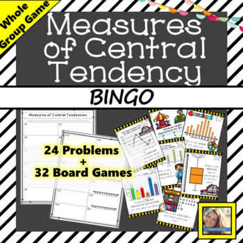 Preview of Measures of Central Tendency BINGO Game