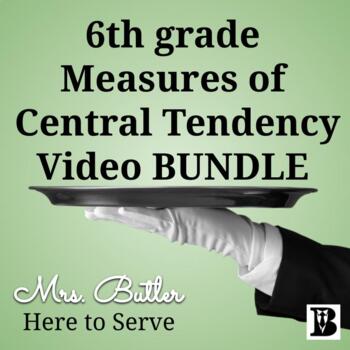 Preview of 6th grade Measures of Central Tendency Video BUNDLE