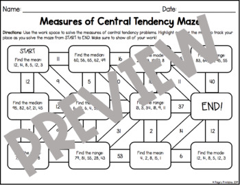 tendency maze measures