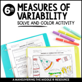 Measures of Variability Coloring Activity | Range & Interq