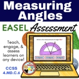 Measuring Angles Easel Assessment - Digital Angle Measurem