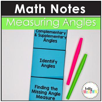 Measuring Angles Notes | Complementary and Supplementary Angles by ...