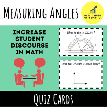 Preview of Measuring Angles - Quiz Cards Activity