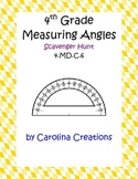 Measuring Angles Scavenger Hunt - Fourth Grade Common Core