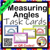 Measuring Angles Task Cards w/ QR Codes NOW Digital!