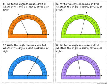 Measure and construct angles using a protractor - Studyladder