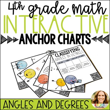 Measuring Angles and Degrees Interactive Anchor Charts with QR Codes