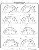 measure angles with protractor worksheet