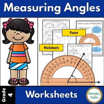 Preview of Measuring Angles with a protractor Worksheets