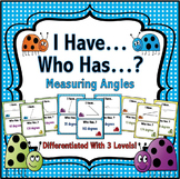 Measuring Angles with Protractors Card Game - I Have, Who 