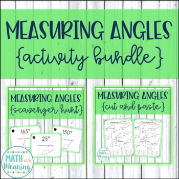 Preview of Measuring Angles with a Protractor Activity Mini-Bundle - 2 Fun Activities