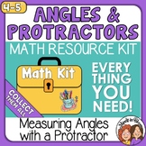 Measuring Angles with a Protractor Angles Math Kit Set 2