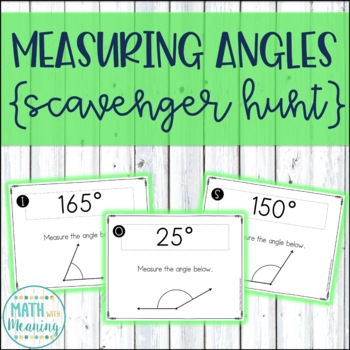 Preview of Measuring Angles with a Protractor Scavenger Hunt Activity