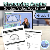 Measuring Angles with a Protractor Worksheet - Math Video 