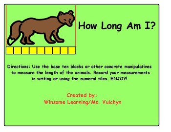 Preview of Measuring Animals: How Long Am I?