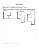 Measuring Area with Non-Standard Units (Word Problem) FREEBIE