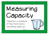 Measuring Capacity (Metric System) Information Poster Set/