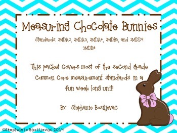 Preview of Measuring Chocolate Bunnies (inches and centimeters, length)