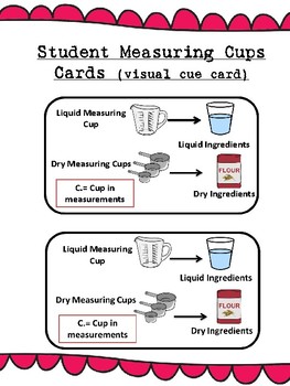 Liquid Measuring Cups for Cooking Task Cards for Special Education –  Schoolgirl Style