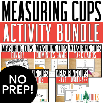 Preview of Measuring Cups Activities Special Education Life Skills Cooking