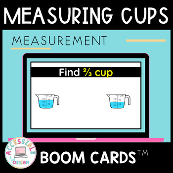Preview of Measuring Cups | How to Find the Volume | BOOM™ Cards | Life Skills 