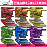 Measuring Cups & Spoons Clipart: Math Measurement Clip Art