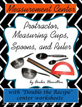 Preview of Measuring Cups, Spoons, Ruler, printables, protractor, life skills measurement