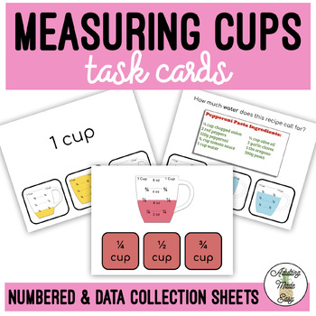Preview of Measuring Cups Task Cards