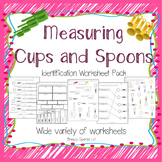 Measuring Cups and Spoons Identification Worksheets - Spec