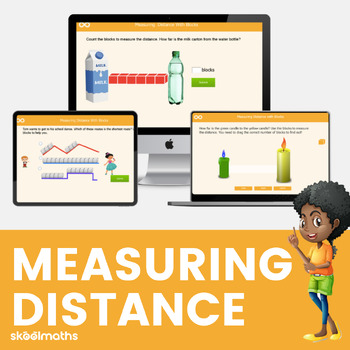 Preview of Measuring Distance Interactive Digital Math Activities for PreK to Kindergarten