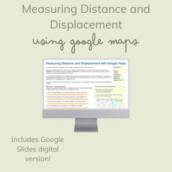 Preview of Measuring Distance and Displacement With Google Maps