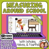 Measuring Distances & Amounts wholes, halves, & fourths  D