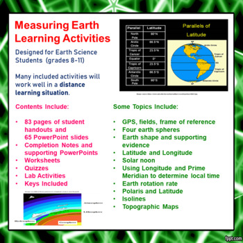 Preview of Measuring Earth Learning Activities (Distance Learning)