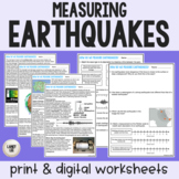 Measuring Earthquakes - Reading Comprehension Worksheets