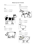 Measuring Farm Animals Worksheet