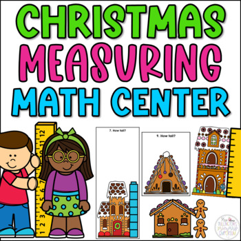 Preview of Measuring Gingerbread Houses Christmas Activity for Math Centers