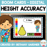 Measuring Height Accurately - Boom Cards - Distance Learning
