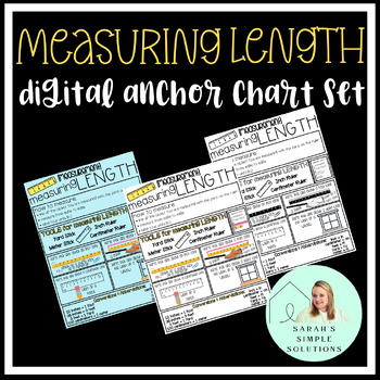 Preview of Measuring Length Anchor Chart Set {DIGITAL and PDF Files}